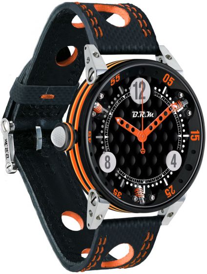 Luxury BRM 6-44 GOLF BLACK DIAL ORANGE GF6-44-SA-N-AO watch Replica